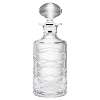 Hallmarked Silver Lead Crystal Round Decanter