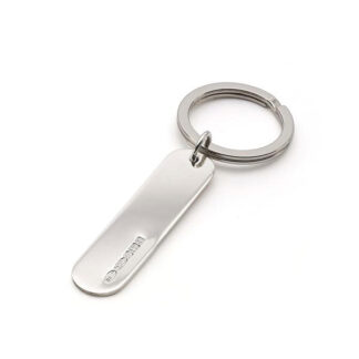 Hallmarked Oblong Silver Key Fob