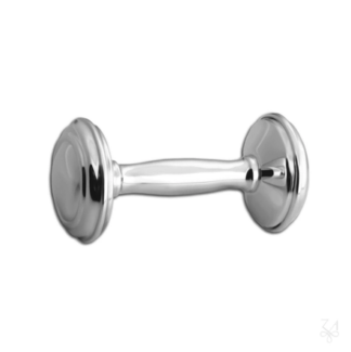 Hallmarked Silver Babies Dumbbell Rattle