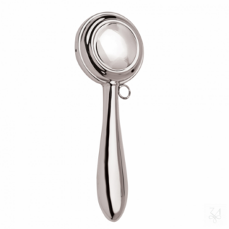 Hallmarked Silver Babies Round Smooth Rattle