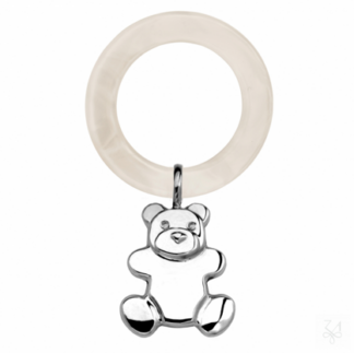 Hallmarked Silver Babies Bear Teething Rattle